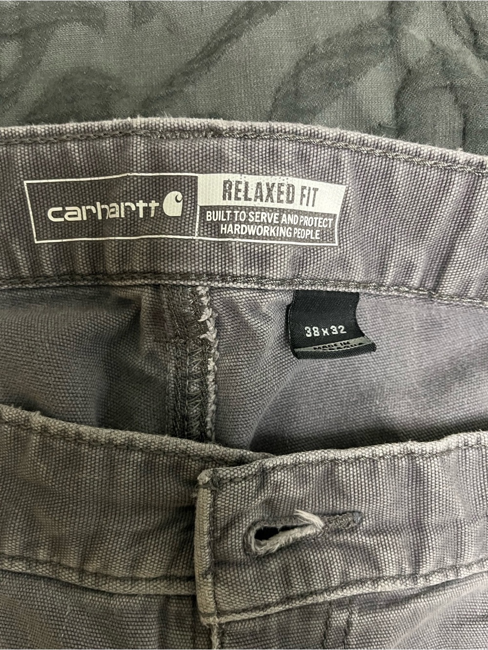 Carhartt Men's Relaxed Fit Jeans Gray